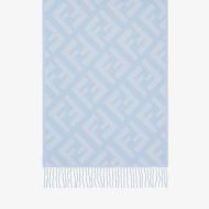 Fendi FF Scarf In Cashmere Blue