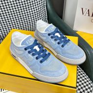 Fendi Match Sneakers Women Mesh Blue