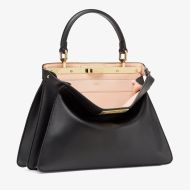 Fendi Medium Peekaboo ISeeU Bag In Nappa Laether Black