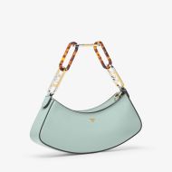 Fendi O'Lock Swing Pouch In Calfskin Green